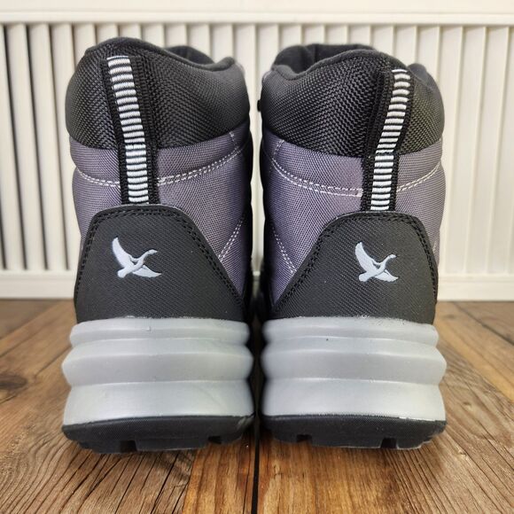 Eddie Bauer Hosmer Mens Sz 10 M Gray Black Outdoors Track Quilted Hiking Boots - Picture 4 of 10